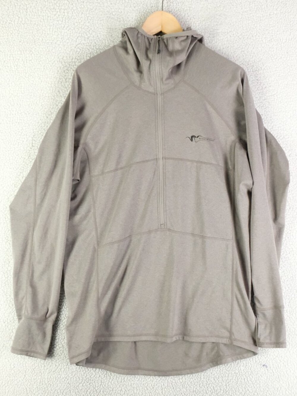 Stone Glacier Avro Hoodie Mens Large Gray Synthetic Half Zip Lightweight